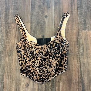 HOUSE OF CB LEOPARD CORSET